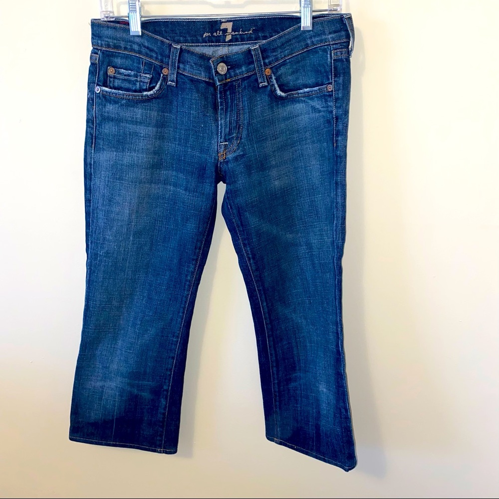 7 For All Mankind Cropped Bootcut Jeans size 27